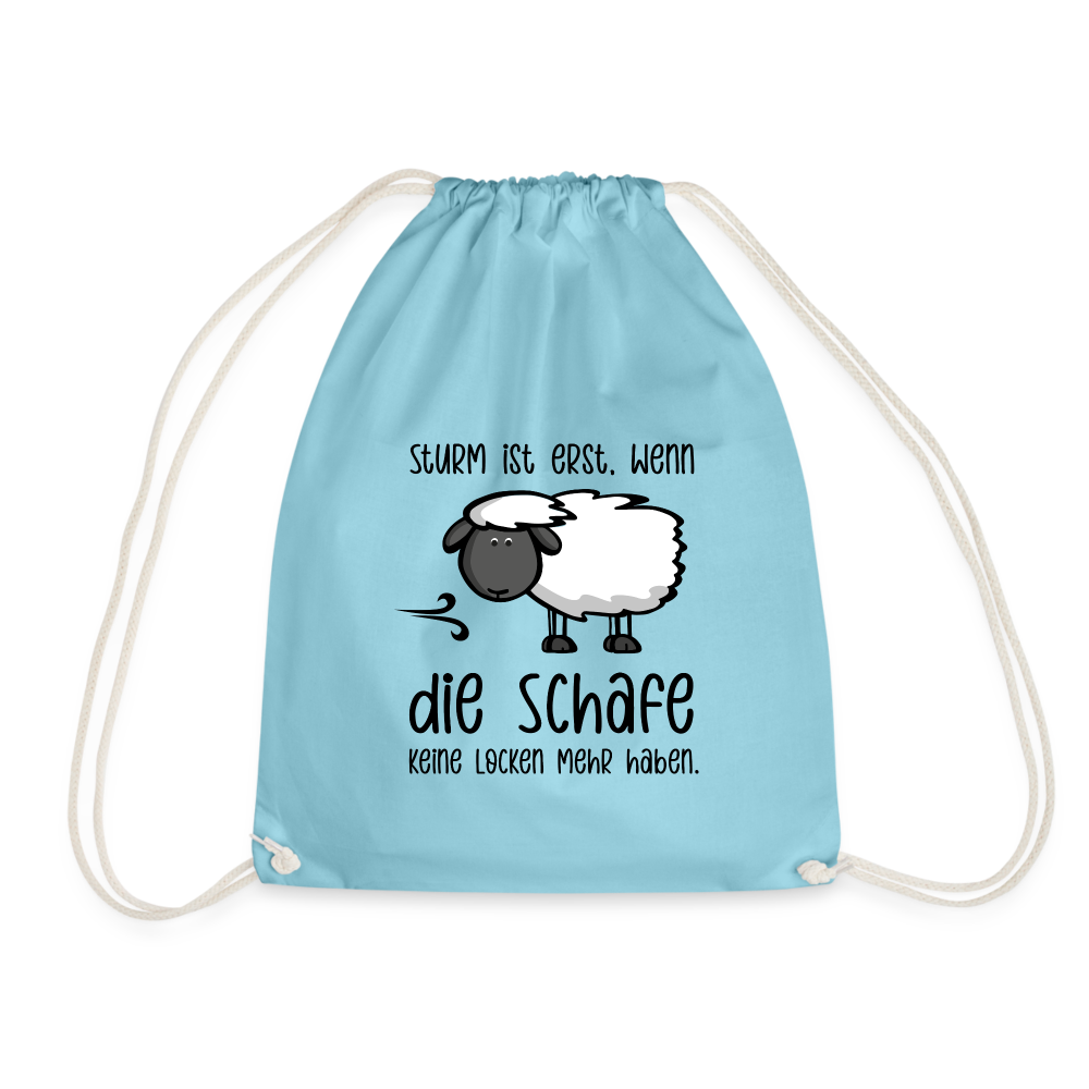 Turnbeutel - Schaf - Aqua