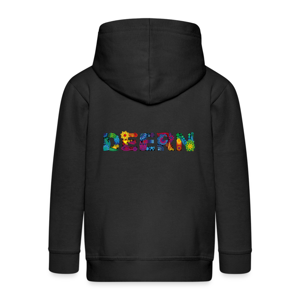 Kinder Premium Kapuzenjacke - Deern - Schwarz