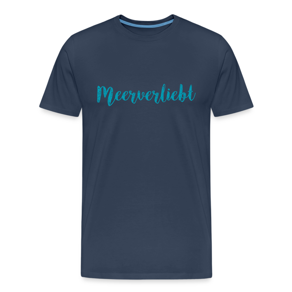 Männer Premium Bio T-Shirt - Meerverliebt - Navy