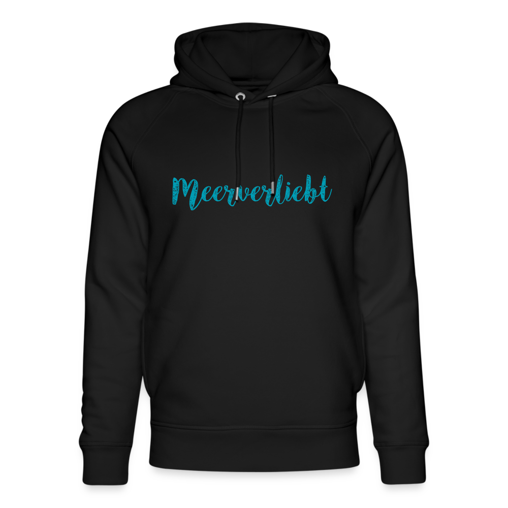 Unisex Bio-Hoodie - Meerverliebt - Schwarz