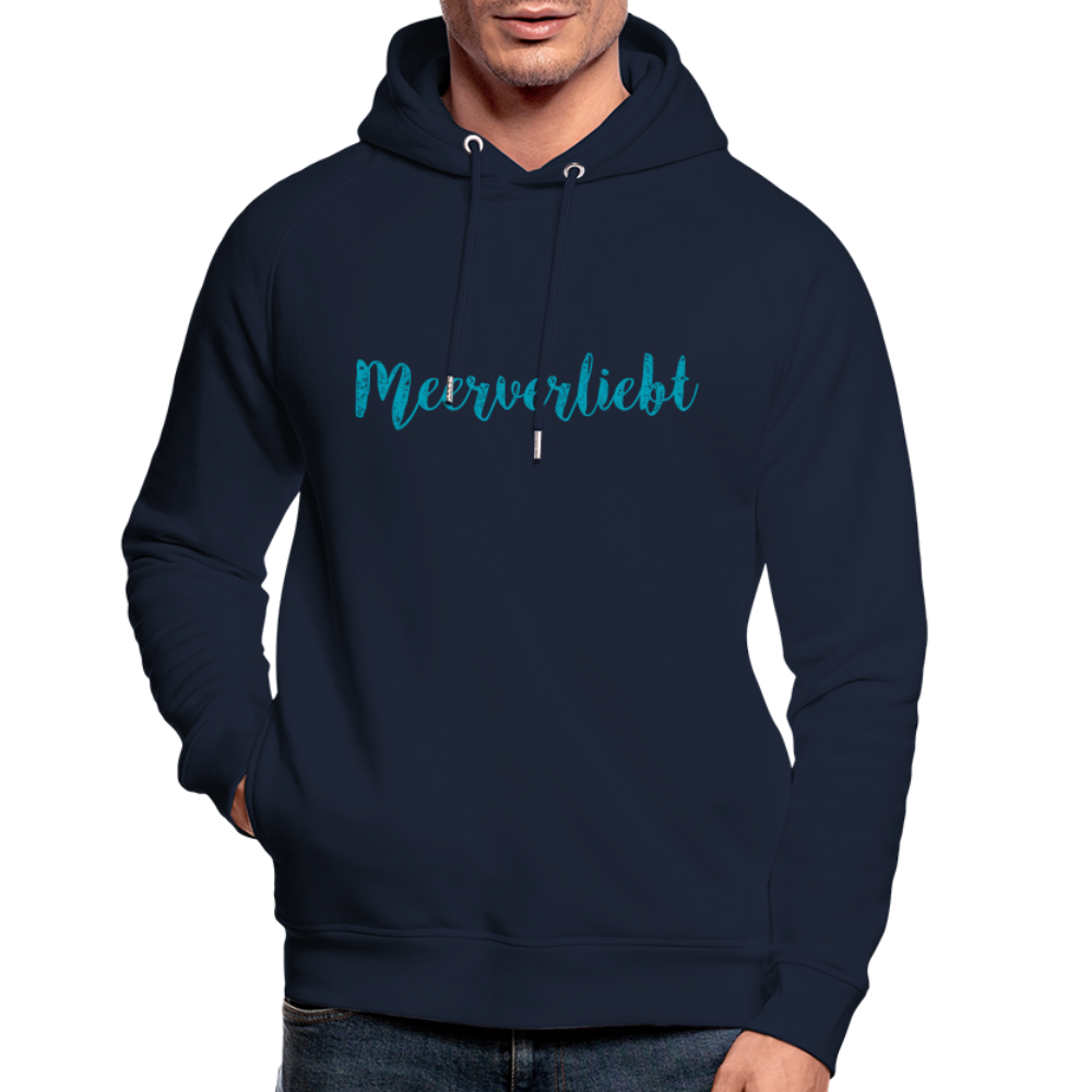 Unisex Bio-Hoodie - Meerverliebt - Navy