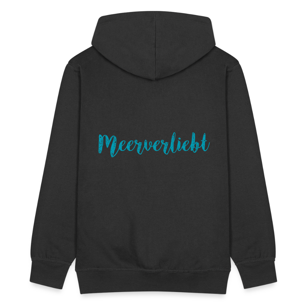 Herren Premium Kapuzenjacke - Meerverliebt - Schwarz