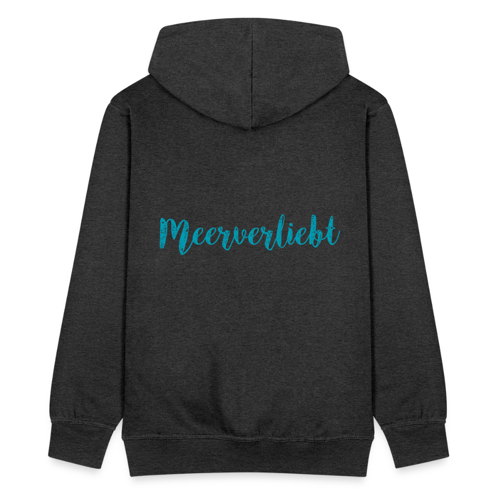 Herren Premium Kapuzenjacke - Meerverliebt - Anthrazit
