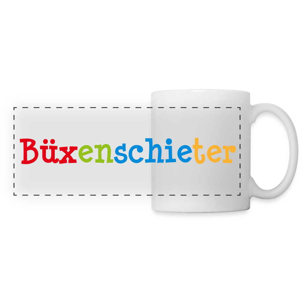 Panoramatasse - Büxenschieter - Weiß