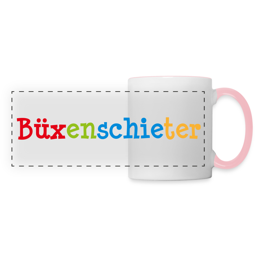 Panoramatasse - Büxenschieter - Weiß/Pink