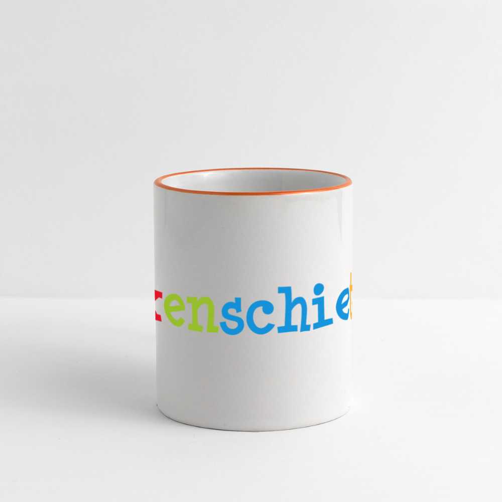 Panoramatasse - Büxenschieter - Weiß/Orange