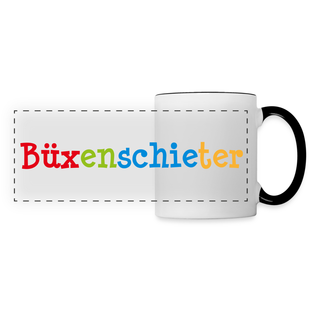 Panoramatasse - Büxenschieter - Weiß/Schwarz