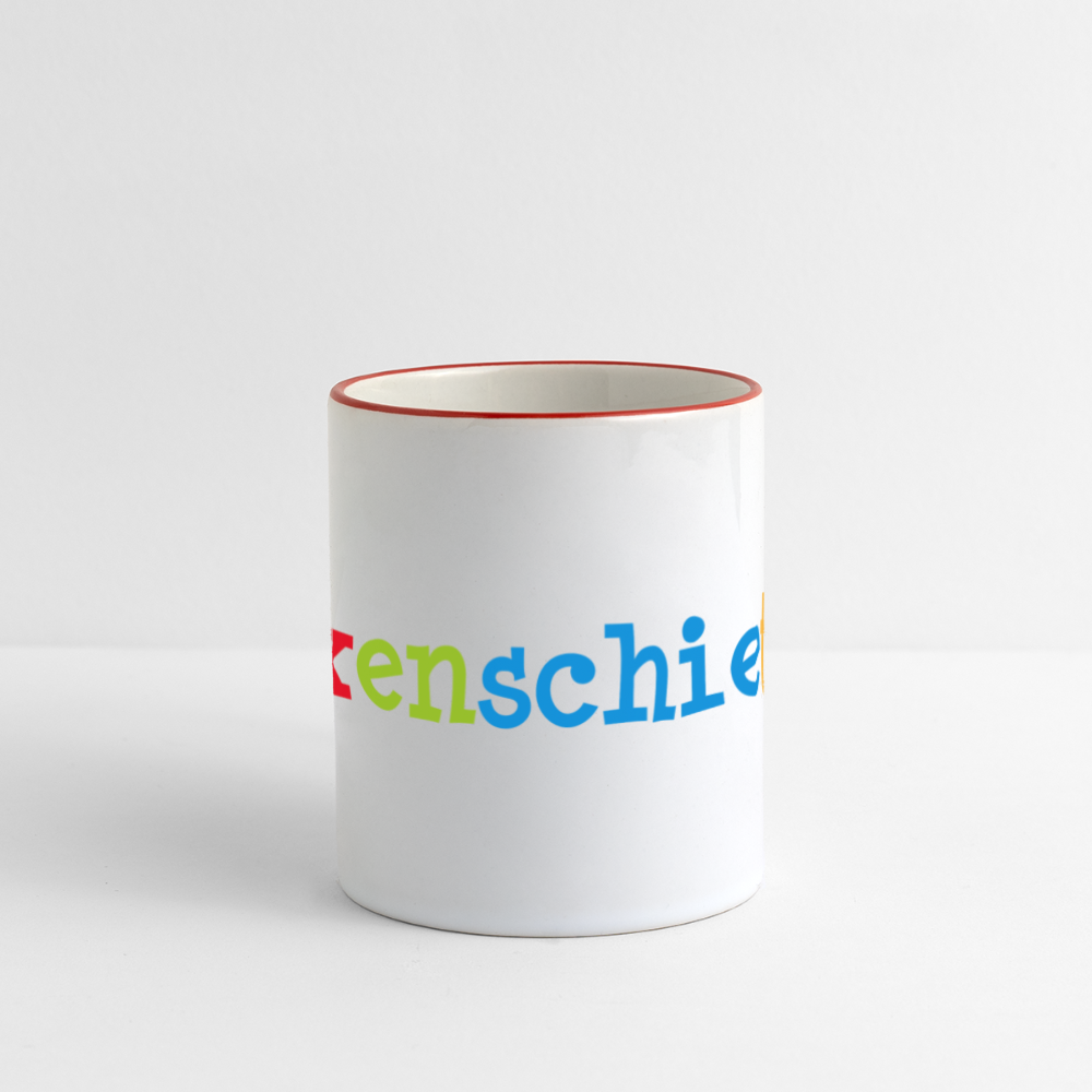 Panoramatasse - Büxenschieter - Weiß/Rot