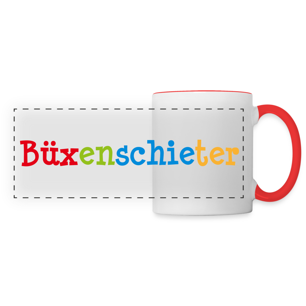 Panoramatasse - Büxenschieter - Weiß/Rot