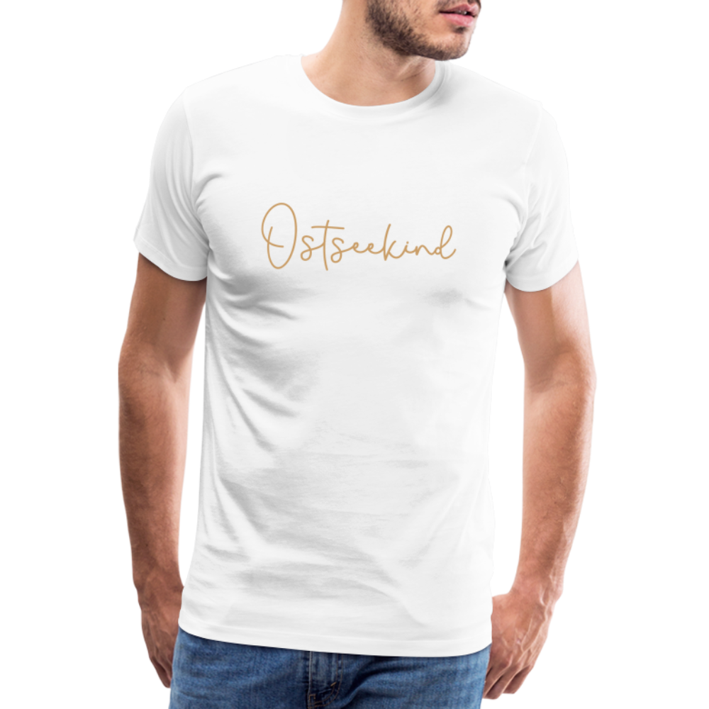 Männer Premium T-Shirt - Ostseekind - Weiß