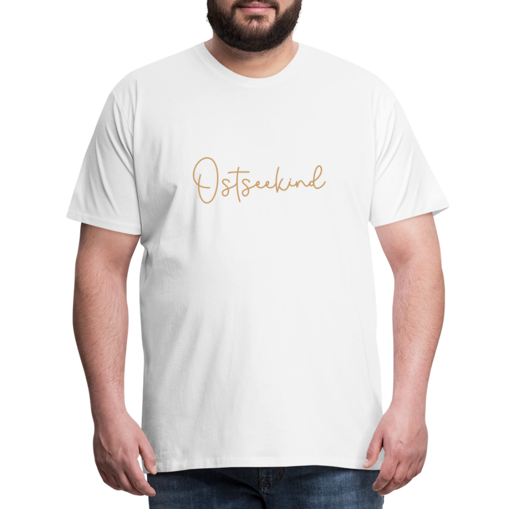 Männer Premium T-Shirt - Ostseekind - Weiß