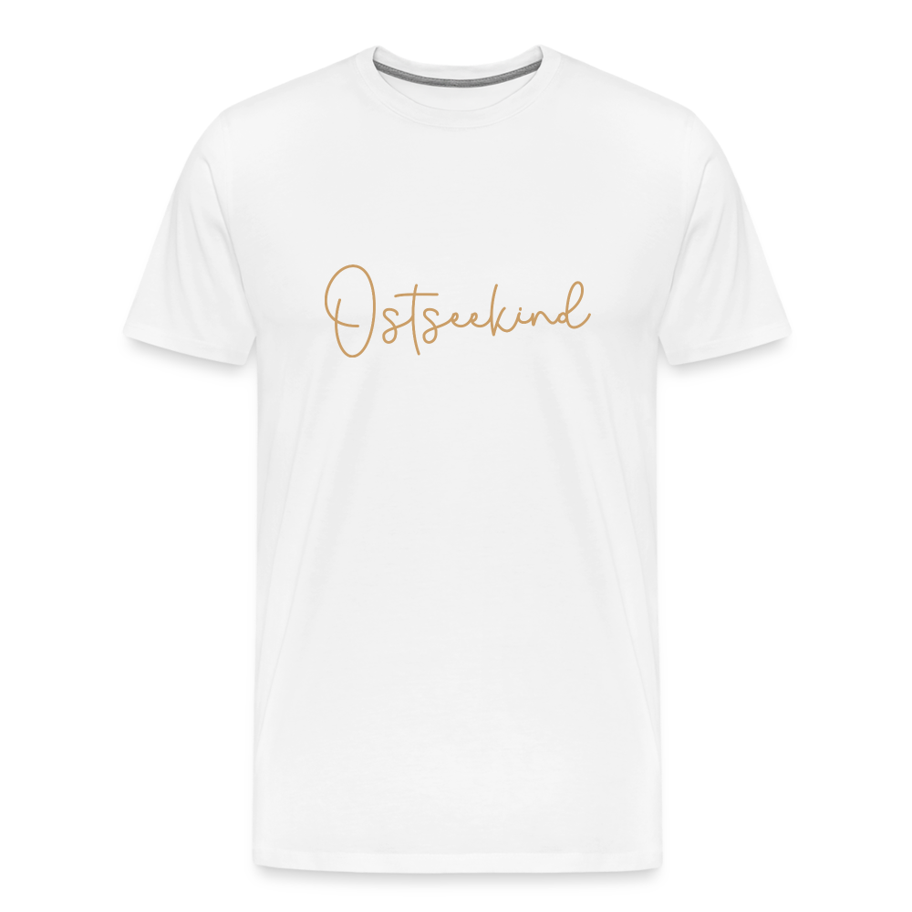Männer Premium T-Shirt - Ostseekind - Weiß