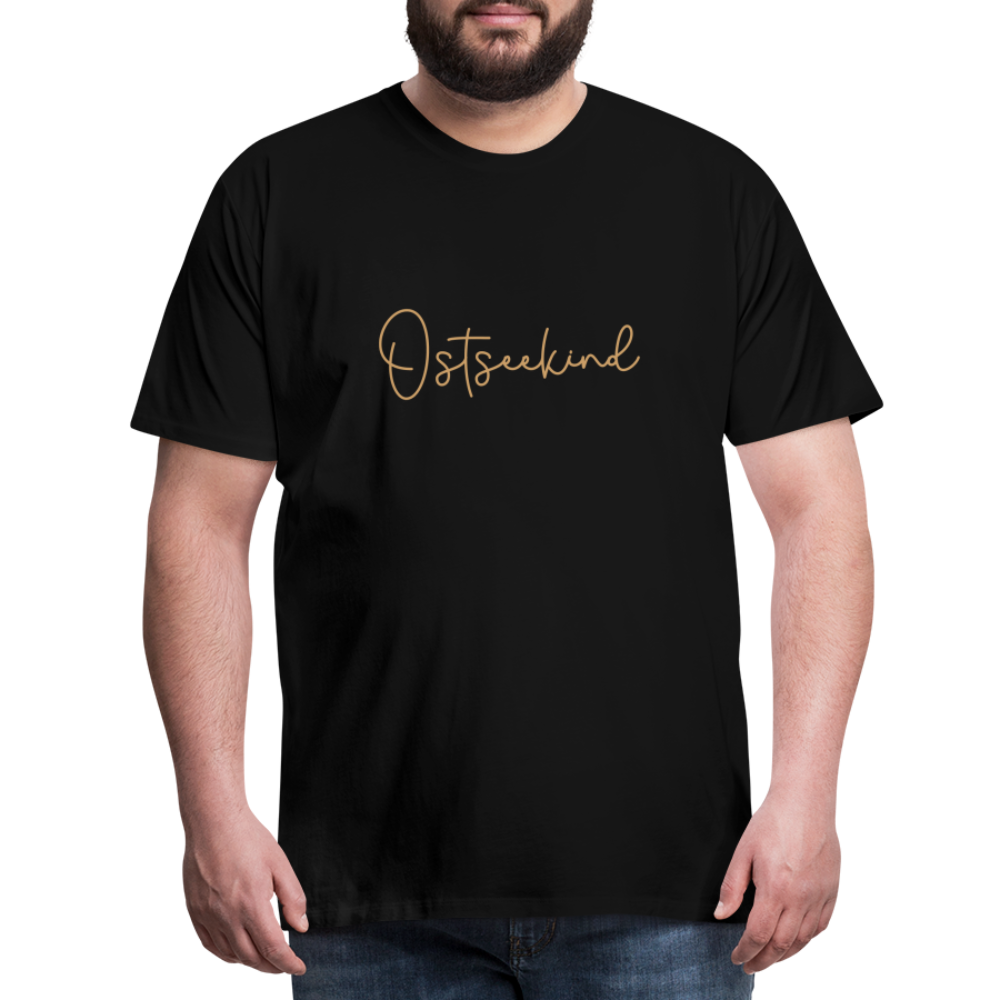 Männer Premium T-Shirt - Ostseekind - Schwarz