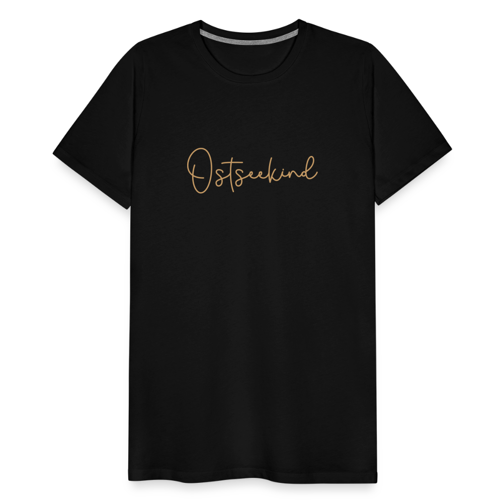 Männer Premium T-Shirt - Ostseekind - Schwarz