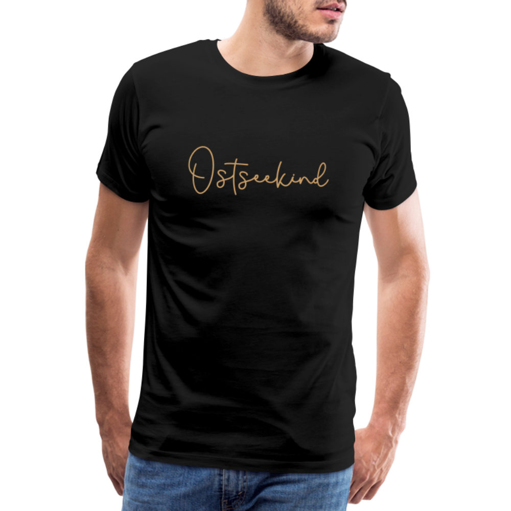 Männer Premium T-Shirt - Ostseekind - Schwarz