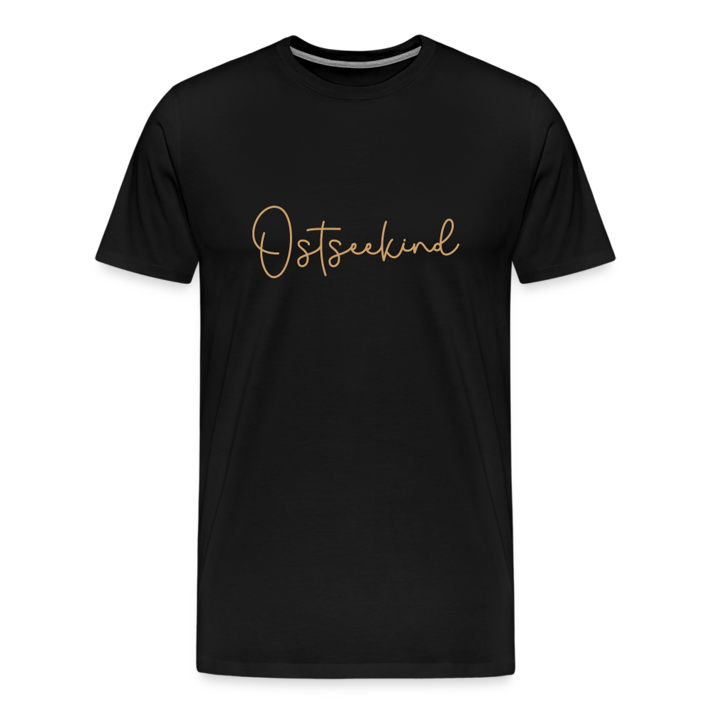 Männer Premium T-Shirt - Ostseekind - Schwarz