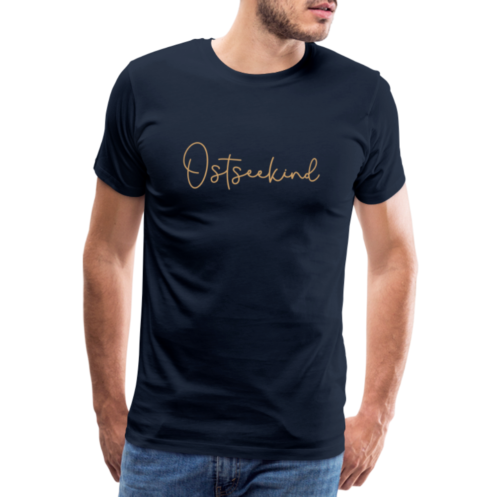 Männer Premium T-Shirt - Ostseekind - Navy