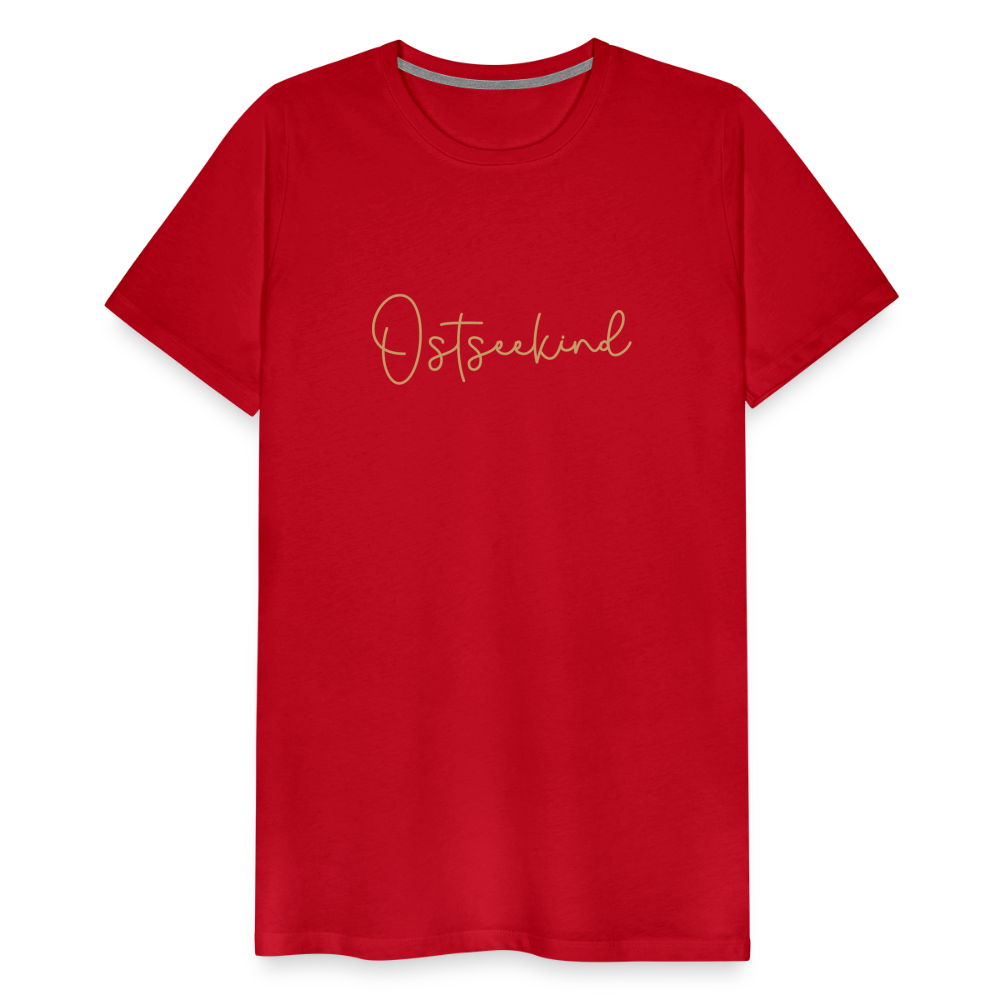 Männer Premium T-Shirt - Ostseekind - Rot