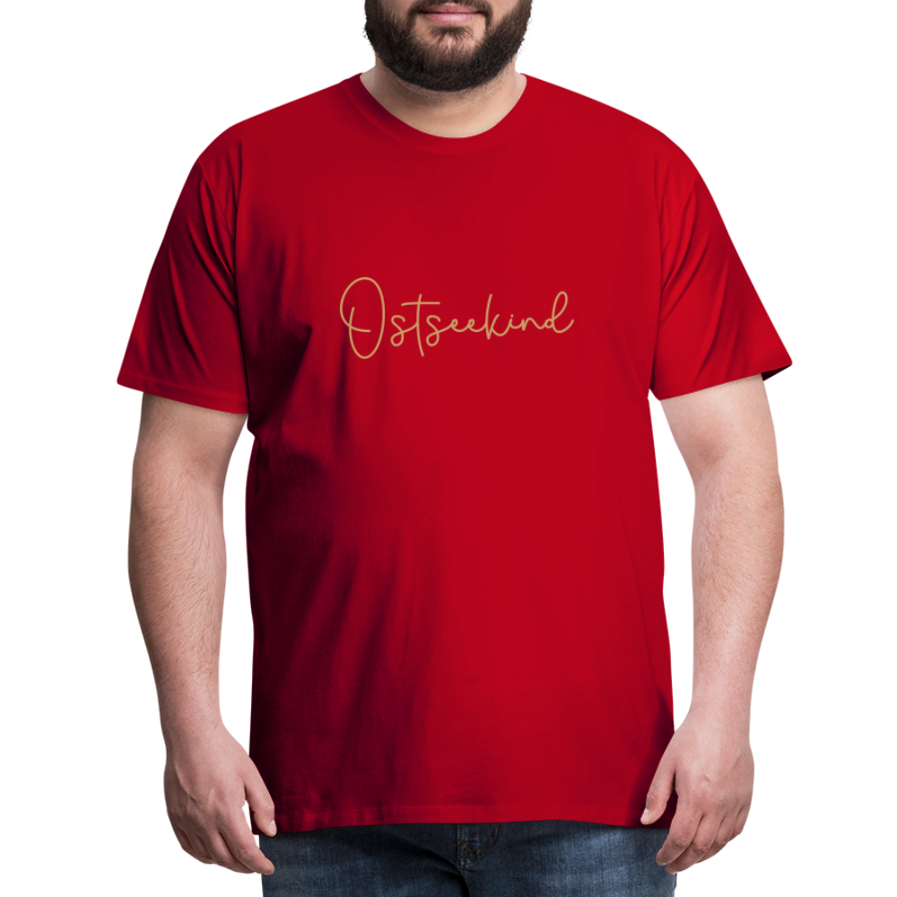 Männer Premium T-Shirt - Ostseekind - Rot