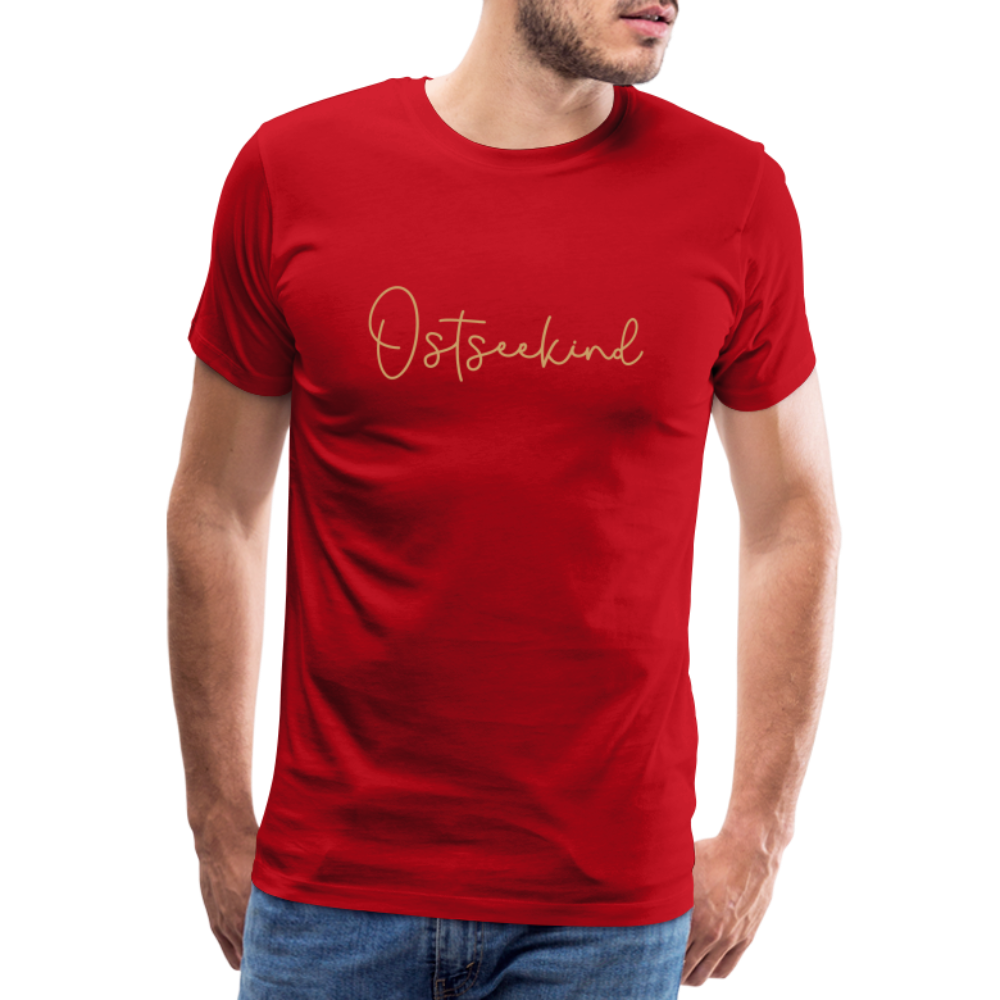 Männer Premium T-Shirt - Ostseekind - Rot