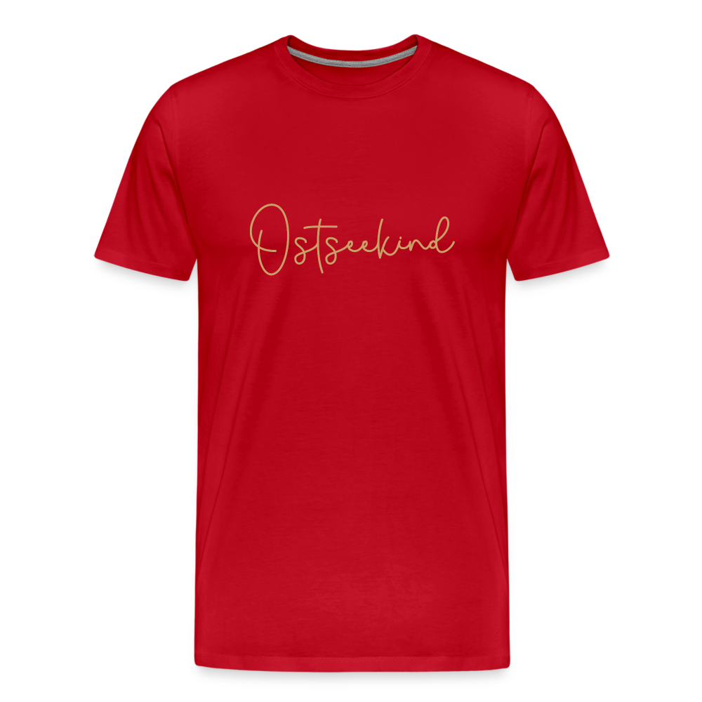 Männer Premium T-Shirt - Ostseekind - Rot