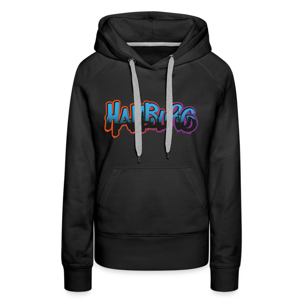 Frauen Premium Hoodie - Hamburg - Schwarz