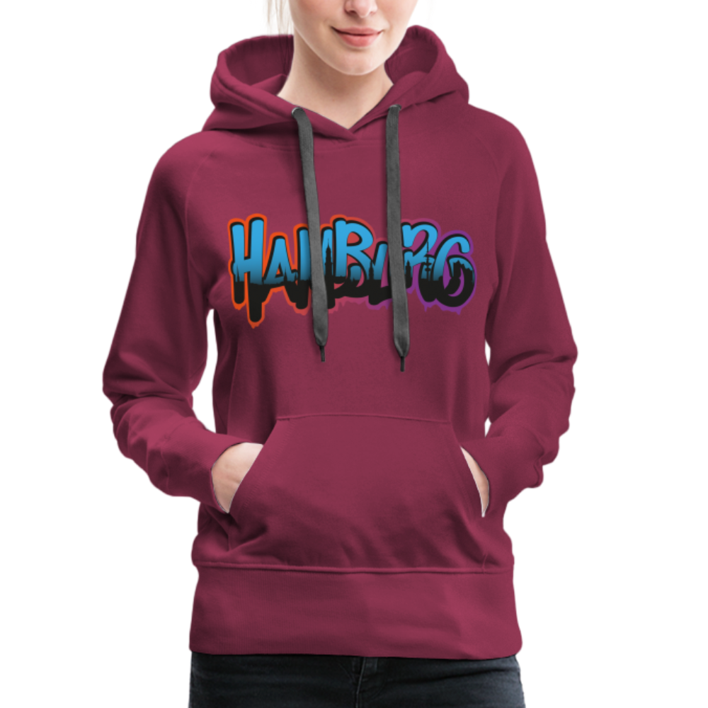 Frauen Premium Hoodie - Hamburg - Bordeaux