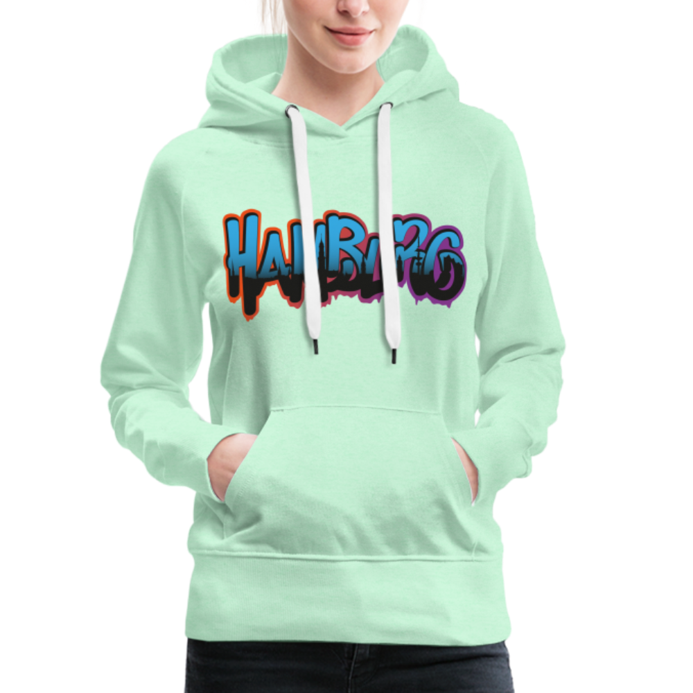 Frauen Premium Hoodie - Hamburg - helles Mintgrün