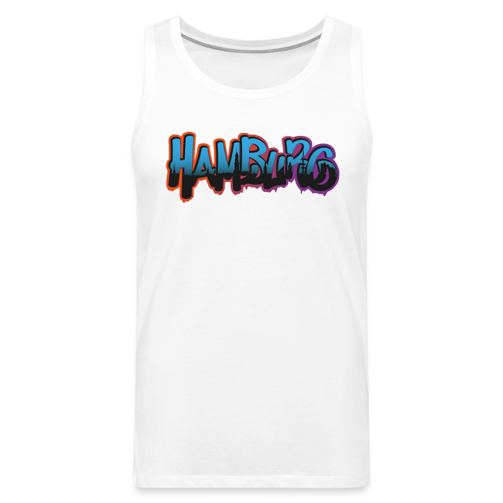 Männer Premium Tank Top - Hamburg - weiß