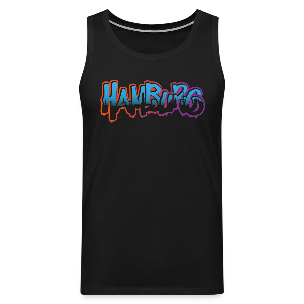 Männer Premium Tank Top - Hamburg - Schwarz
