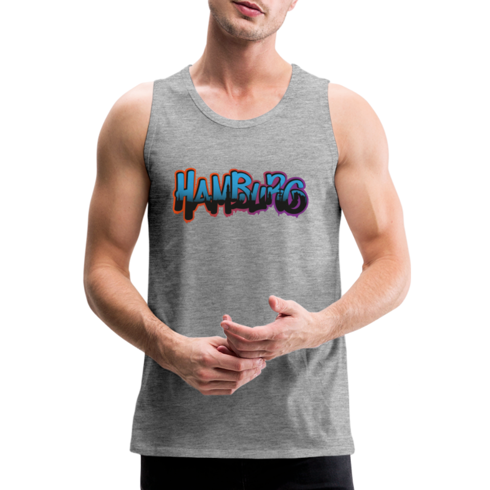 Männer Premium Tank Top - Hamburg - Grau meliert