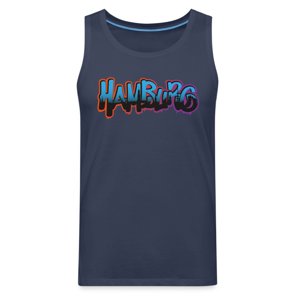 Männer Premium Tank Top - Hamburg - Navy