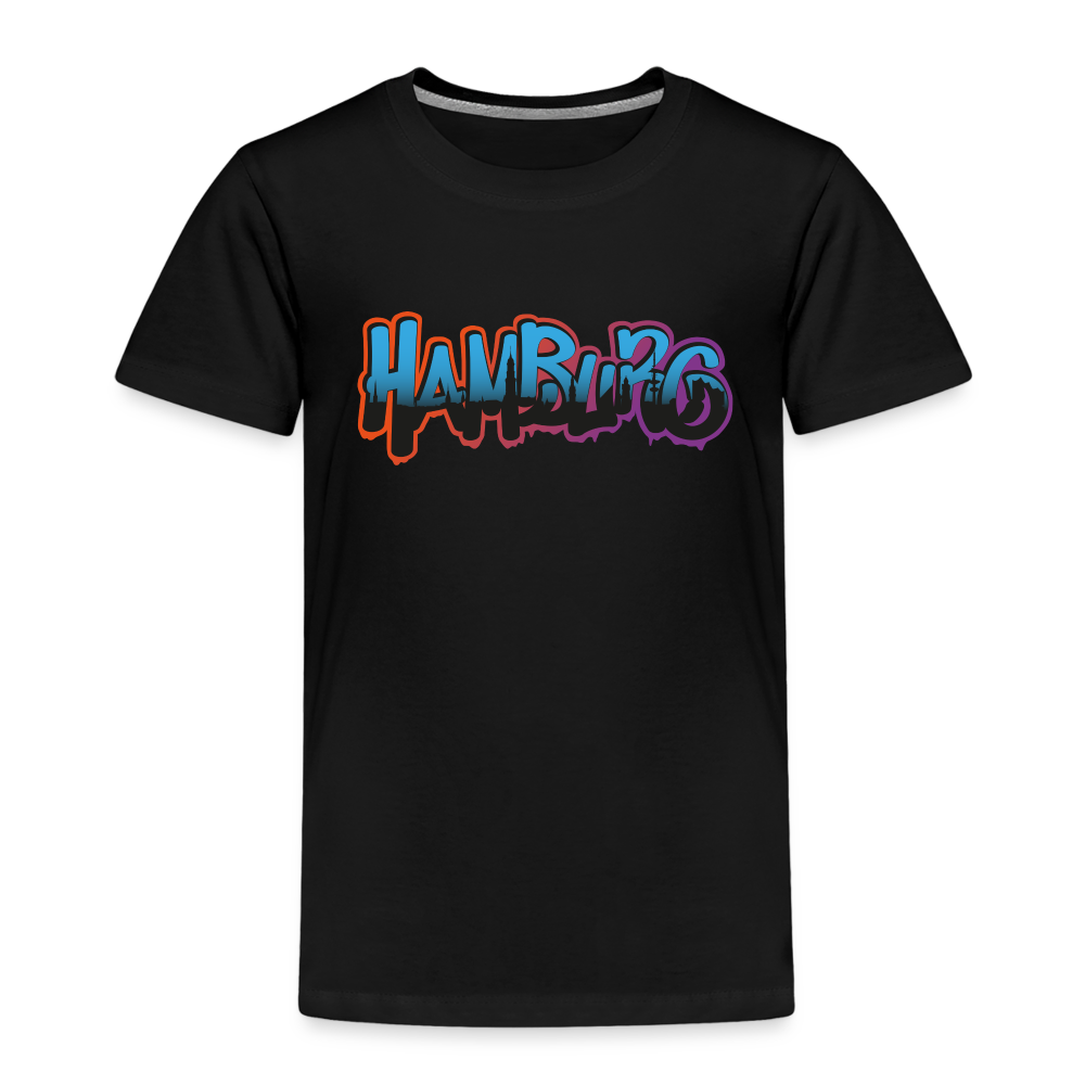 Kinder Premium T-Shirt - Hamburg - Schwarz