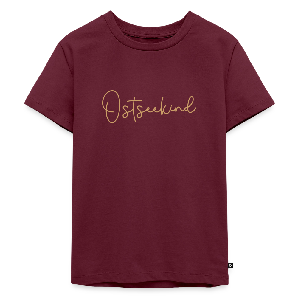 Kinder Premium T-Shirt "Ostseekind" - Burgunderrot