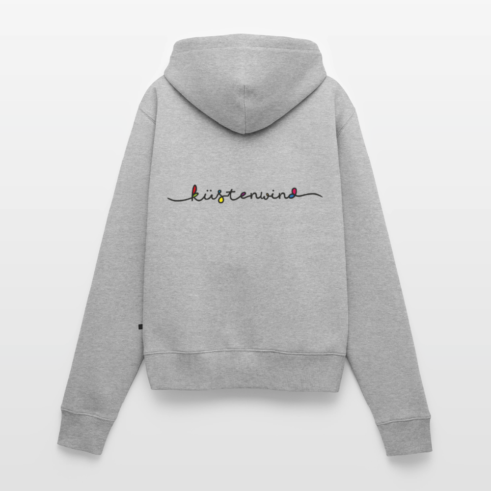 Küstenwind - Damen Premium Kapuzenjacke - Grau meliert