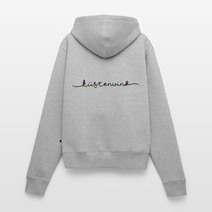 Küstenwind - Damen Premium Kapuzenjacke - Grau meliert