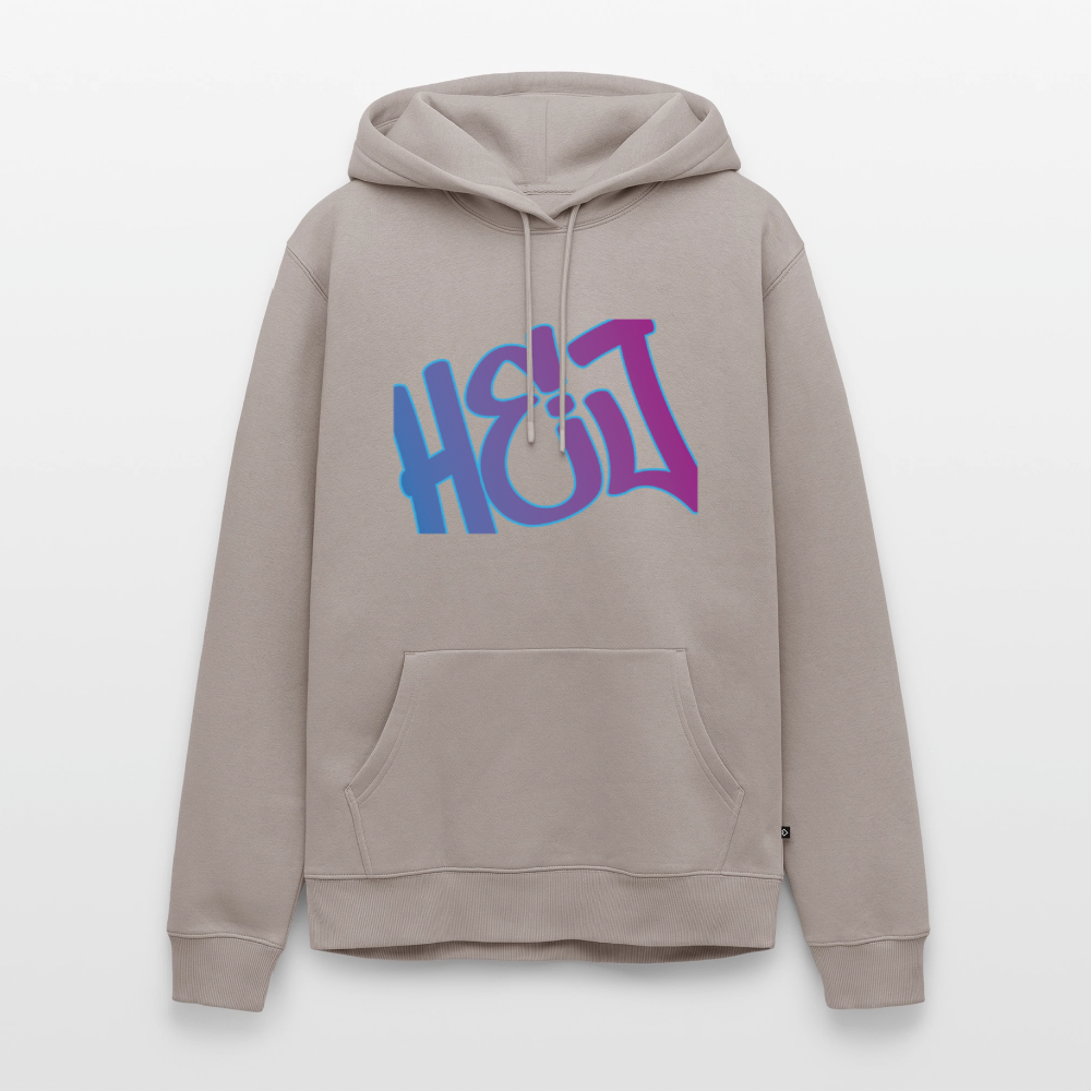 Herren Premium Hoodie - Hej - Taupe