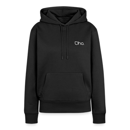 Oha (weiß) - Damen Premium Hoodie - Schwarz