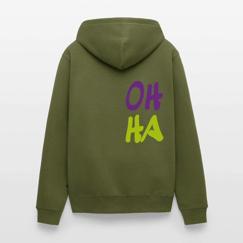 Herren Premium Kapuzenjacke - Oh ha - Khaki
