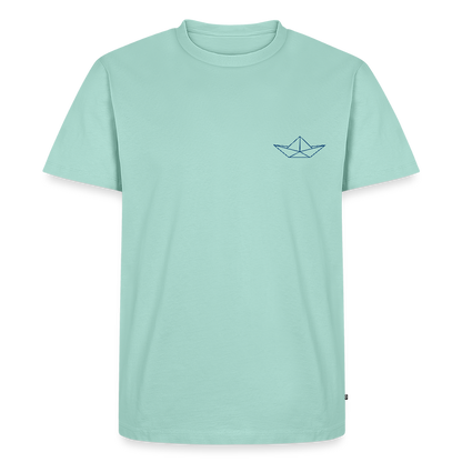 Herren Premium Bio T-Shirt - Origami Boot - Mint 