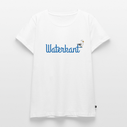 Damen Premium Bio T-Shirt - Waterkant - Weiß