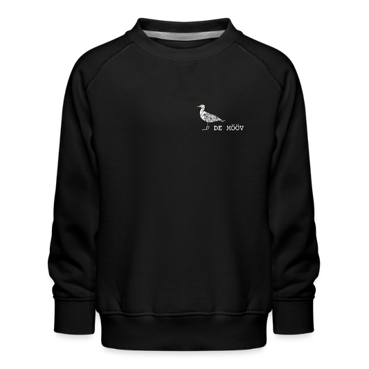 Kinder Premium Pullover - de Mööv (weiss) - Schwarz