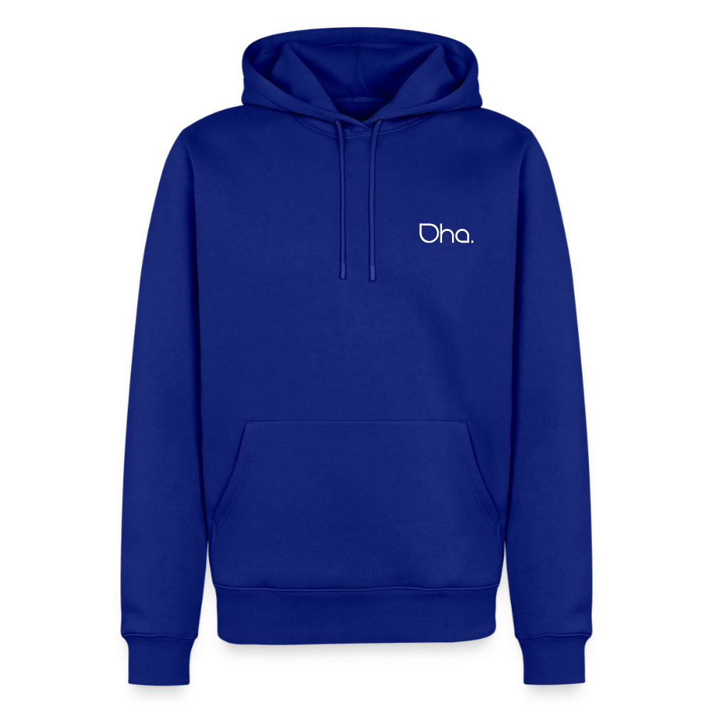Oha (weiß) - Herren Premium Hoodie - Royalblau