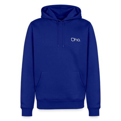 Oha (weiß) - Herren Premium Hoodie - Royalblau