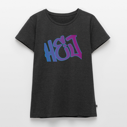 Damen Premium Bio T-Shirt - Hej - Anthrazit meliert