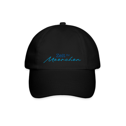 Baseballkappe - Zeit für Meerchen - Schwarz/Schwarz