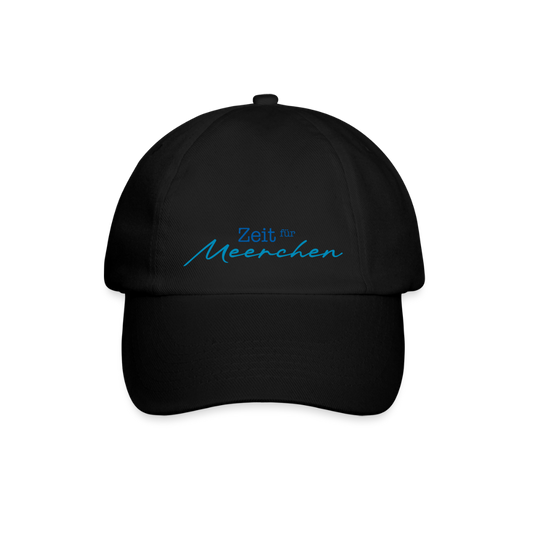 Baseballkappe - Zeit für Meerchen - Schwarz/Schwarz