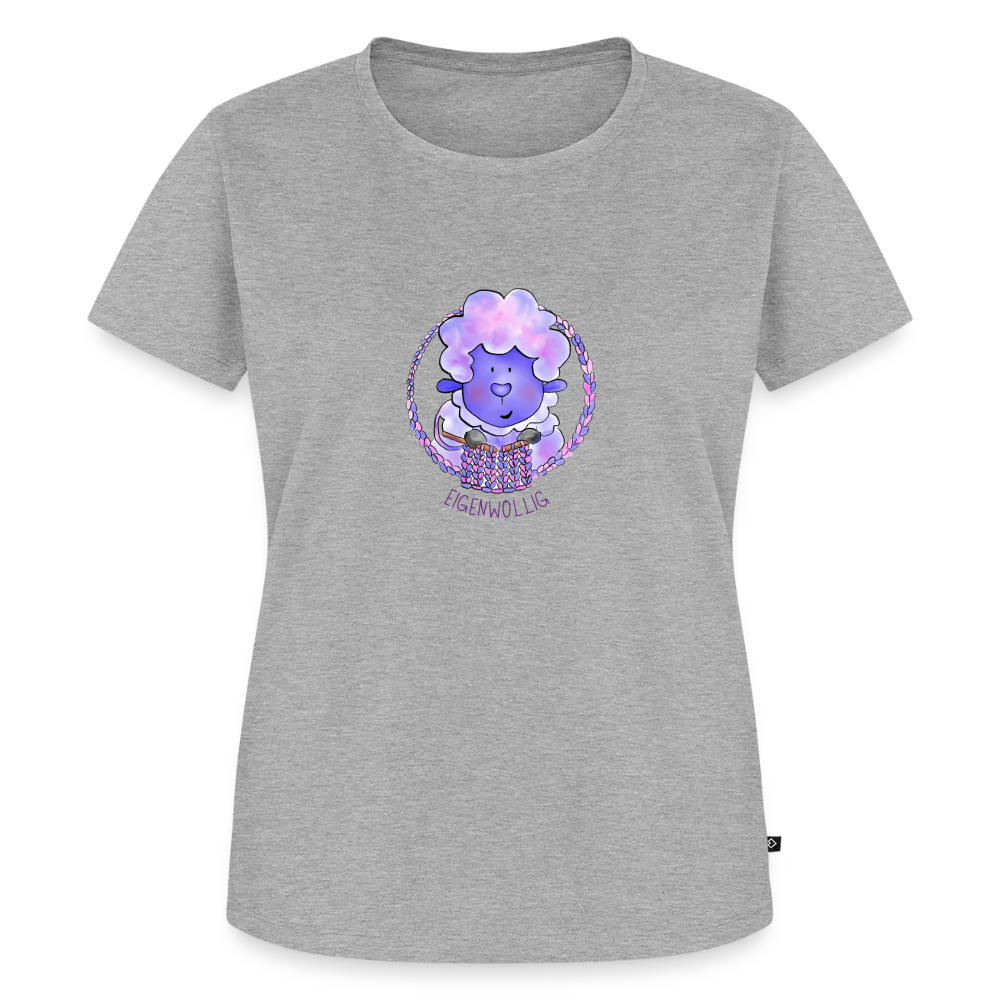 Frauen Premium T-Shirt - Eigenwollig - Grau meliert
