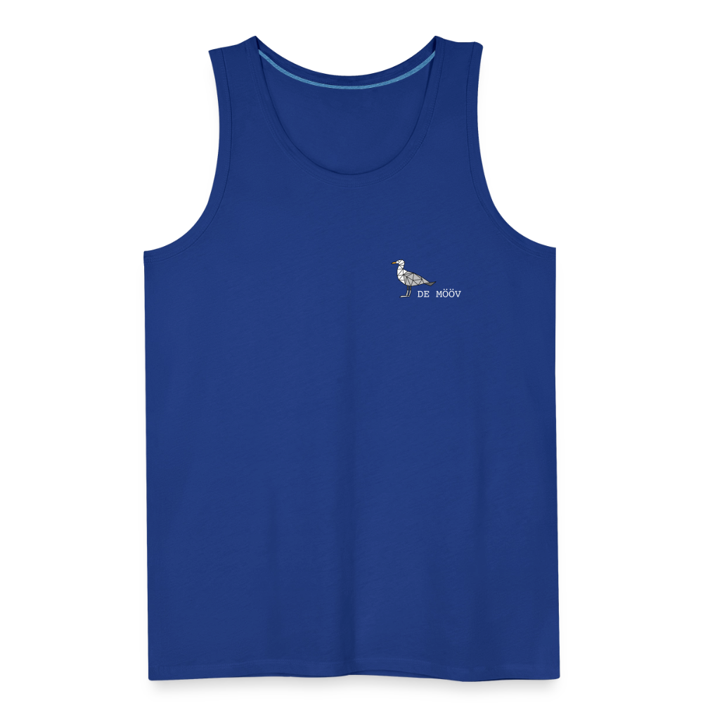 Männer Premium Tank Top - de Mööv (weiss) - Königsblau