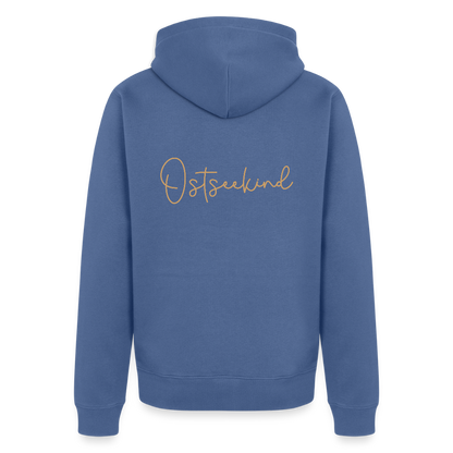 Herren Premium Kapuzenjacke - Ostseekind - Taubenblau